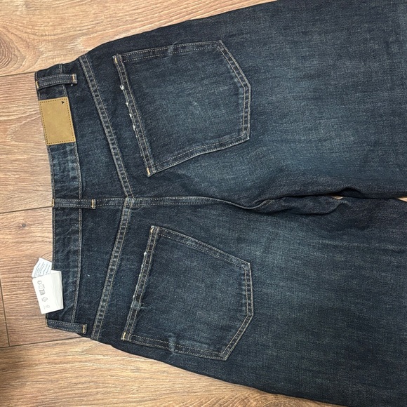 Zara New Baggy Balloon Jeans - Dark Wash - Picture 4 of 5